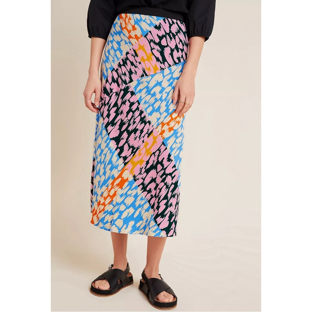 Corey Lynn Calter Patchwork Multicolor Leopard Pr… - image 1